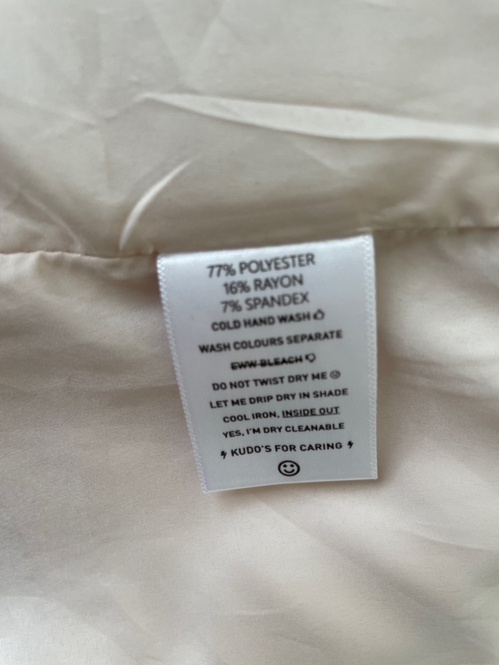 Beginning Boutique x Emma Rose Cream Tailored Blazer with back cut out - Picture 7 of 7